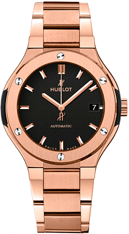 AAA Replica Hublot Classic Fusion 38mm Watch Gold 568.OX.1180.OX